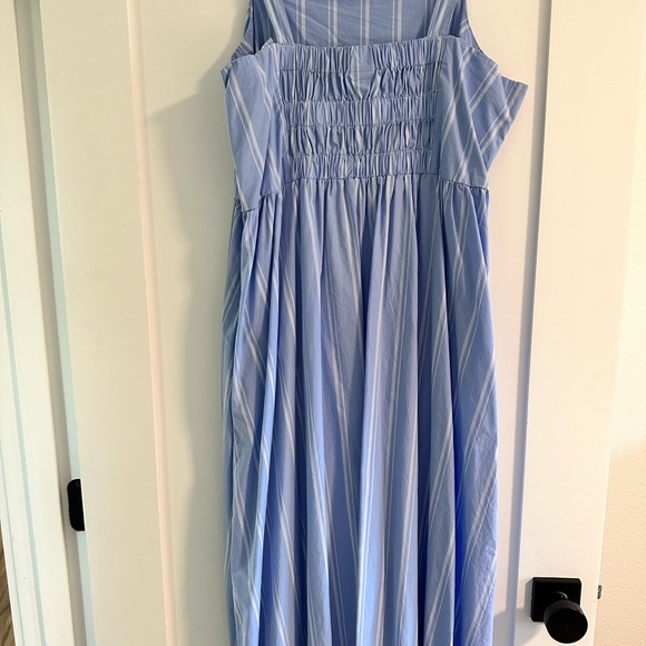 XL spring blue stripe dress - Picture 5 of 6
